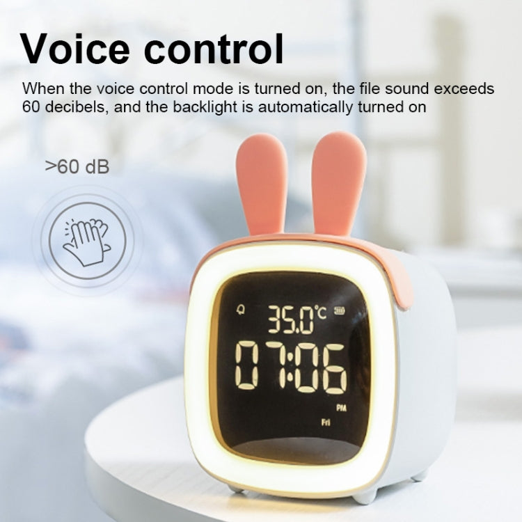 Cartoon Deer Shape Children Snooze Multifunctional USB Rechargeable Student LED Alarm Clock(Blue) - free shipping - PMc TechLife - Order now!