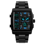 SKMEI 1274  Men Fashion Electronic Watch Multifunctional Outdoor Sports Watch(Blue)