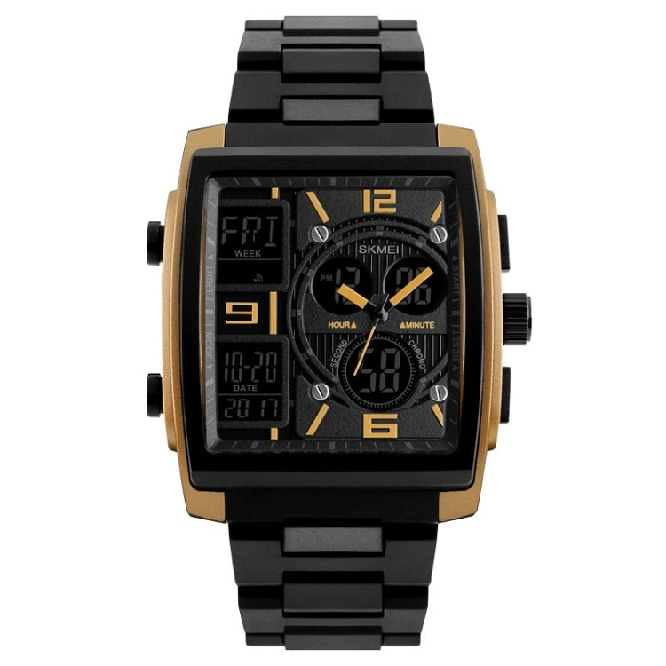 SKMEI 1274  Men Fashion Electronic Watch Multifunctional Outdoor Sports Watch(Golden) - free shipping - PMC TechLife - Order now!