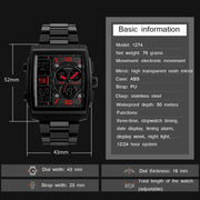 SKMEI 1274  Men Fashion Electronic Watch Multifunctional Outdoor Sports Watch(Blue)