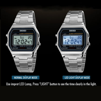 SKMEI 1123 Men Business Lightweight Watch Waterproof Steel Band Electronic Watch - free shipping - PMC Jewellery - Order now!