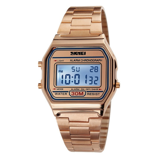 SKMEI 1123 Men Business Lightweight Watch Waterproof Steel Band Electronic Watch - free shipping - PMC Jewellery - Order now!