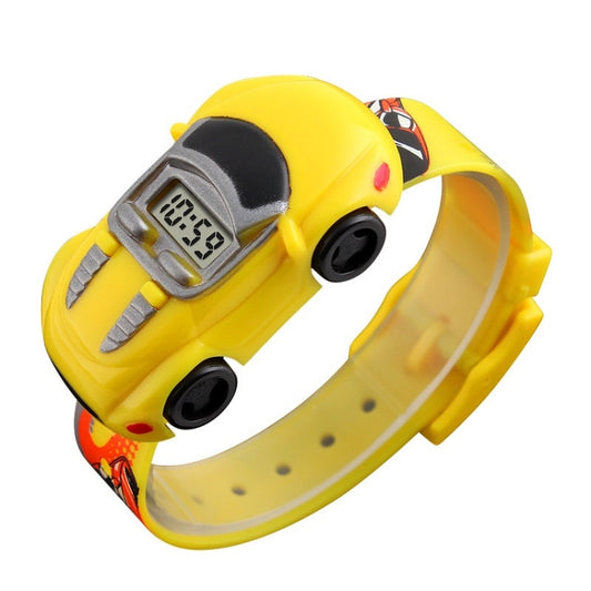 SKMEI 1241 Fashion Cute Cartoon Car Children Digital Watch(Yellow) - free shipping - PMC Jewellery - Order now!