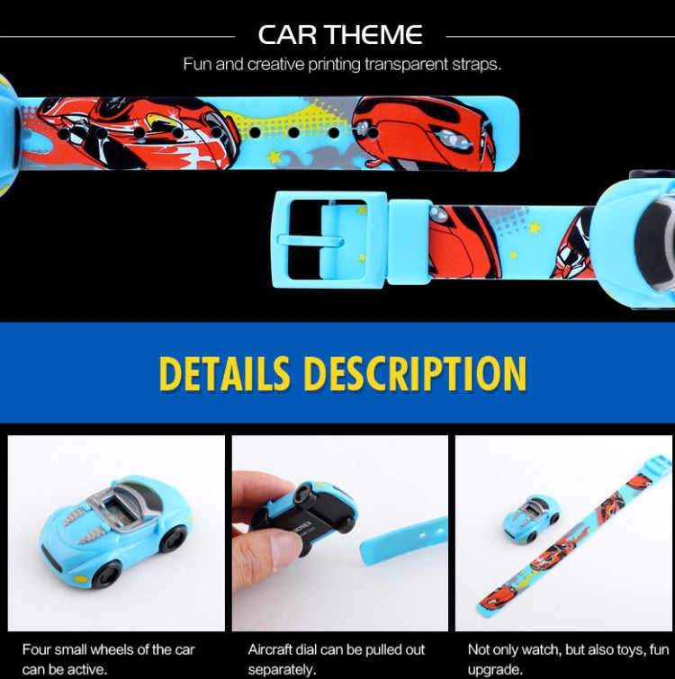 SKMEI 1241 Fashion Cute Cartoon Car Children Digital Watch(Blue)