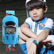 SKMEI 1241 Fashion Cute Cartoon Car Children Digital Watch(Red)