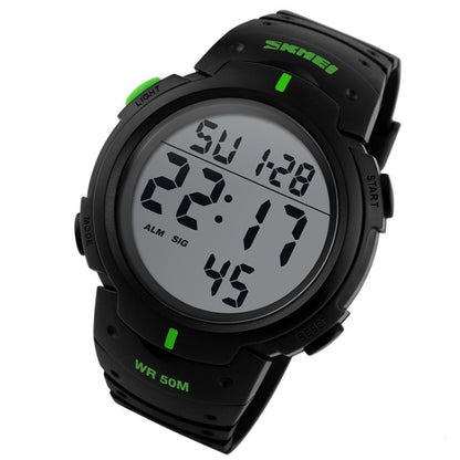 SKMEI 1068 Men Waterproof Outdoor Sports Digital Watch Student Fashion Watch(Green) - free shipping - PMC Jewellery - Order now!