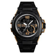 SKMEI 1452 Outdoor Sports Electronic Watch Multifunctional Waterproof Watch(Golden) - free shipping - PMC TechLife - Order now!