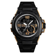 SKMEI 1452 Outdoor Sports Electronic Watch Multifunctional Water-resistant Watch(Golden)