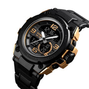 SKMEI 1452 Outdoor Sports Electronic Watch Multifunctional Water-resistant Watch(Golden)