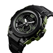 SKMEI 1452 Outdoor Sports Electronic Watch Multifunctional Water-resistant Watch(ArmyGreen)