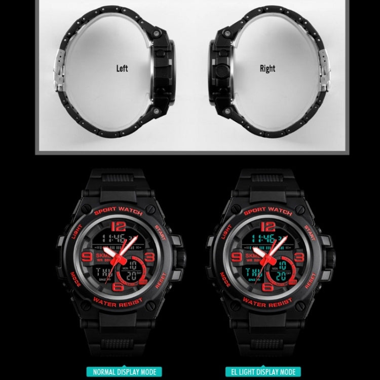 SKMEI 1452 Outdoor Sports Electronic Watch Multifunctional Water-resistant Watch(Black)