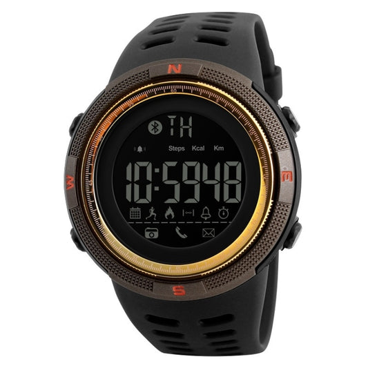 SKMEI 1250 Men Outdoor Waterproof Sports Digital Watch Multi-Function Watch(Coffee/Gold) - free shipping - PMC Jewellery - Order now!