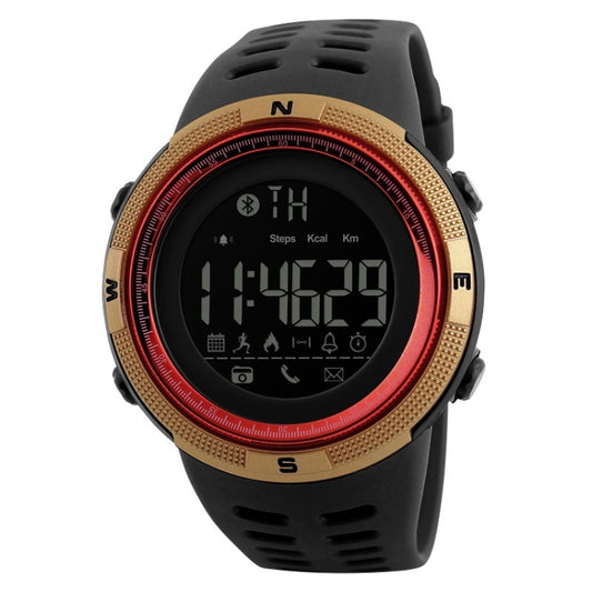 SKMEI 1250 Men Outdoor Waterproof Sports Digital Watch Multi-Function Watch(Gold/Red) - free shipping - PMC Jewellery - Order now!