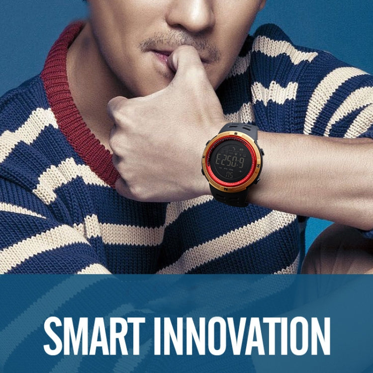 SKMEI 1250 Men Outdoor Waterproof Sports Digital Watch Multi-Function Watch(Black) - free shipping - PMC Jewellery - Order now!