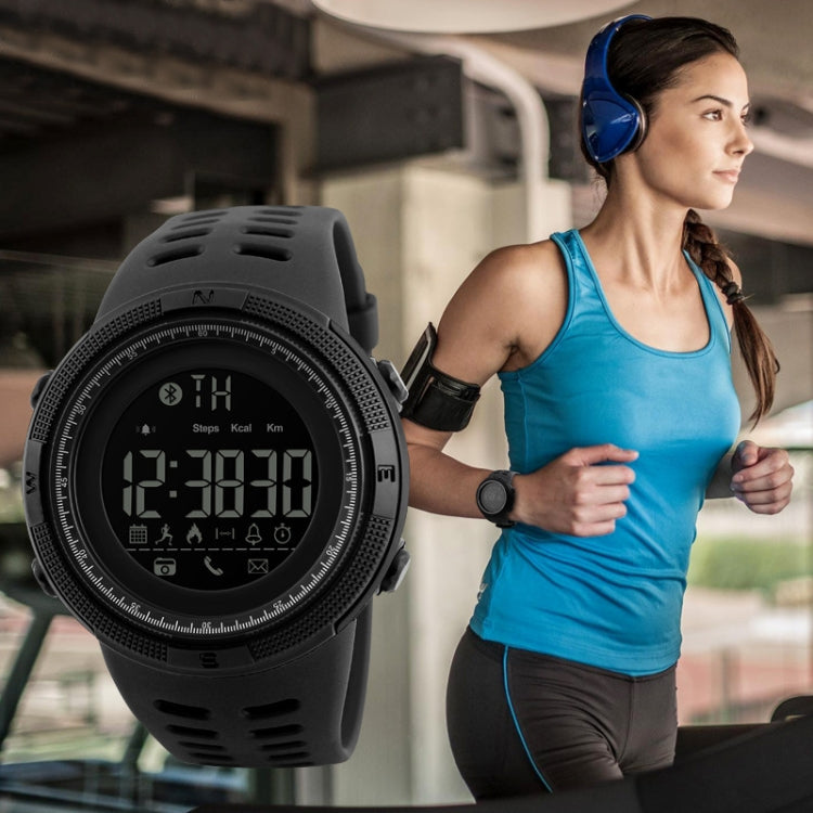 SKMEI 1250 Men Outdoor Waterproof Sports Digital Watch Multi-Function Watch(Black) - free shipping - PMC Jewellery - Order now!