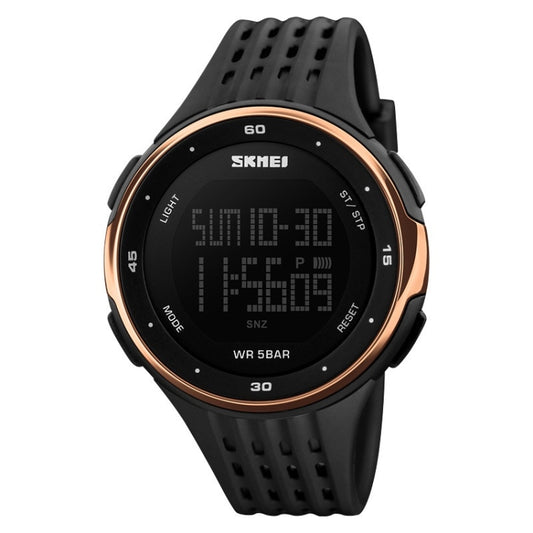 SKMEI 1219 Men Multi-Function Electronic Watch Outdoor Sports Watch(Rose Gold) - free shipping - PMC Jewellery - Order now!