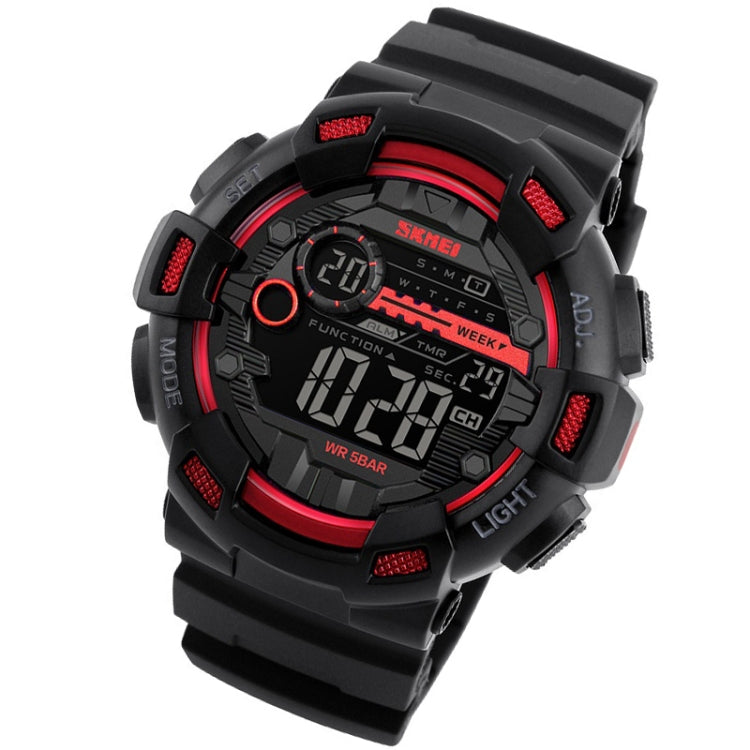 SKMEI 1243 Men Sports Watch Outdoor Water-resistant Digital Watch(Red)
