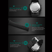 SKMEI 1243 Men Sports Watch Outdoor Water-resistant Digital Watch(Red)