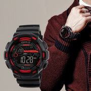SKMEI 1243 Men Sports Watch Outdoor Water-resistant Digital Watch(Red)