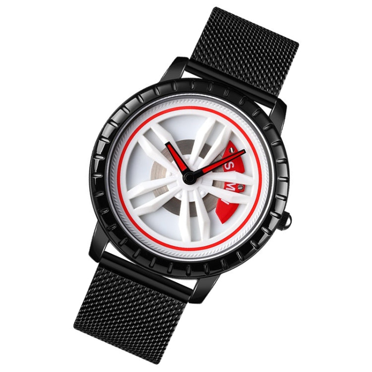 SKMEI 1634 Men Waterproof Watch Fashion Quartz Watch(White Mesh Belt) - free shipping - PMC TechLife - Order now!