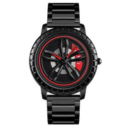 SKMEI 1634 Men Water-resistant Watch Fashion Quartz Watch(Black Steel Belt)