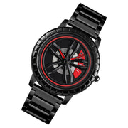 SKMEI 1634 Men Water-resistant Watch Fashion Quartz Watch(Black Steel Belt)