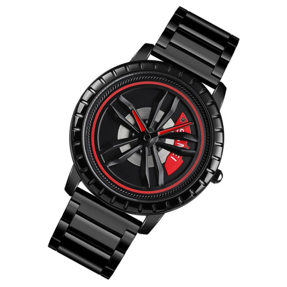 SKMEI 1634 Men Water-resistant Watch Fashion Quartz Watch(Black Steel Belt)