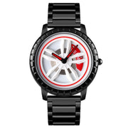 SKMEI 1634 Men Water-resistant Watch Fashion Quartz Watch(White Steel Belt)