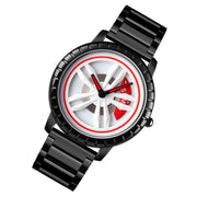SKMEI 1634 Men Water-resistant Watch Fashion Quartz Watch(White Steel Belt)