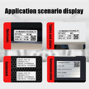 Printing Paper Dumb Silver Paper Plane Equipment Fixed Asset Label for NIIMBOT B50W, Size: 40x20mm Silver