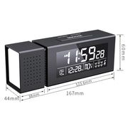 TS-P30 Multifunctional Night Light Alarm Digital Clock with FM Radio & Temperature / Humidity Display & IR Sensor Function(White)