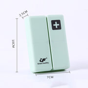 Folding Portable Sealed and Dispensing Small Pill Box(Pink)