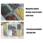 Folding Portable Sealed and Dispensing Small Pill Box(Blue)