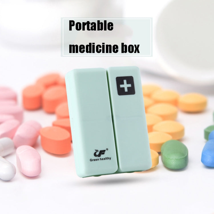 Folding Portable Sealed and Dispensing Small Pill Box(Pink)