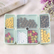 Folding Portable Sealed and Dispensing Small Pill Box(Pink)