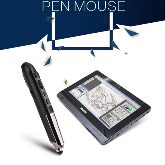 PR-08 1600DPI 6 Keys 2.4G Wireless Electronic Whiteboard Pen Multi-Function Pen Mouse PPT Flip Pen(Blue)
