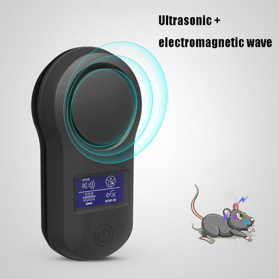 BG-305 Display Ultrasonic Insect Repellent, Product specifications: UK Plug(Black)