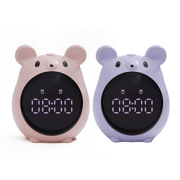 Elf Mouse Alarm Clock Countdown Learning Time Management Student And Child Cartoon Clock(Blue)