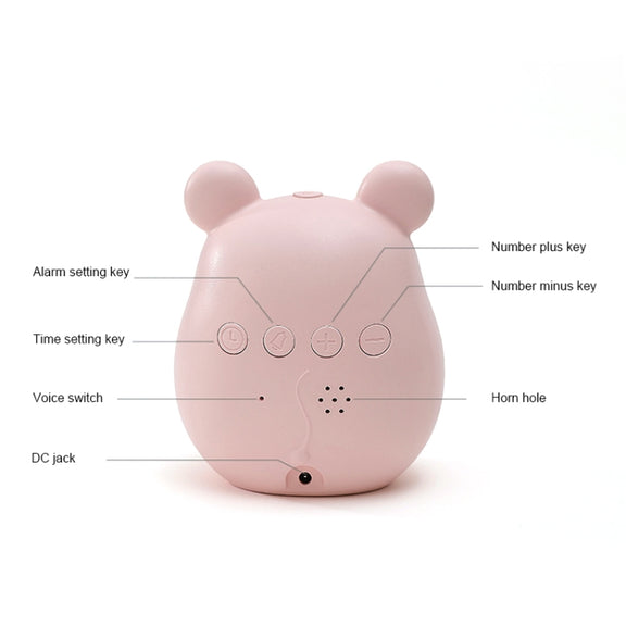 Elf Mouse Alarm Clock Countdown Learning Time Management Student And Child Cartoon Clock(Blue)