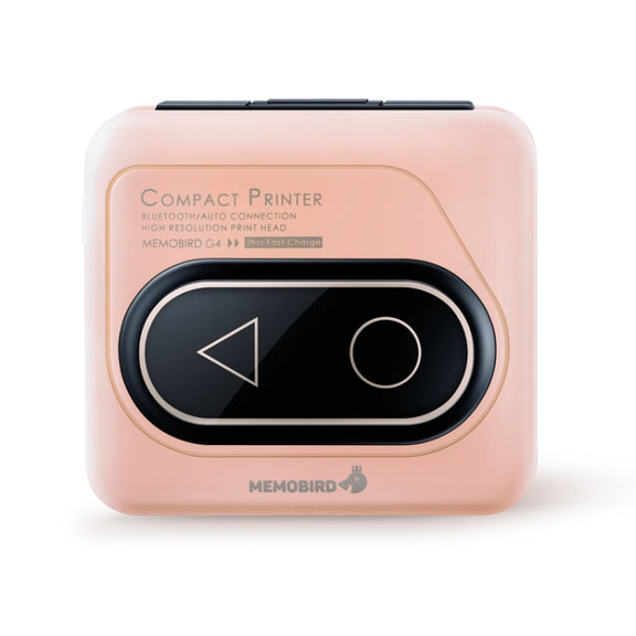 Memobird G4 Handheld Home Student Search Question Graffiti Notes Portable Bluetooth Thermal Printer(Peach Powder)