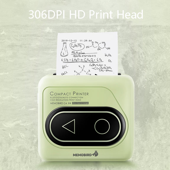 Memobird G4 Handheld Home Student Search Question Graffiti Notes Portable Bluetooth Thermal Printer(Classic White)