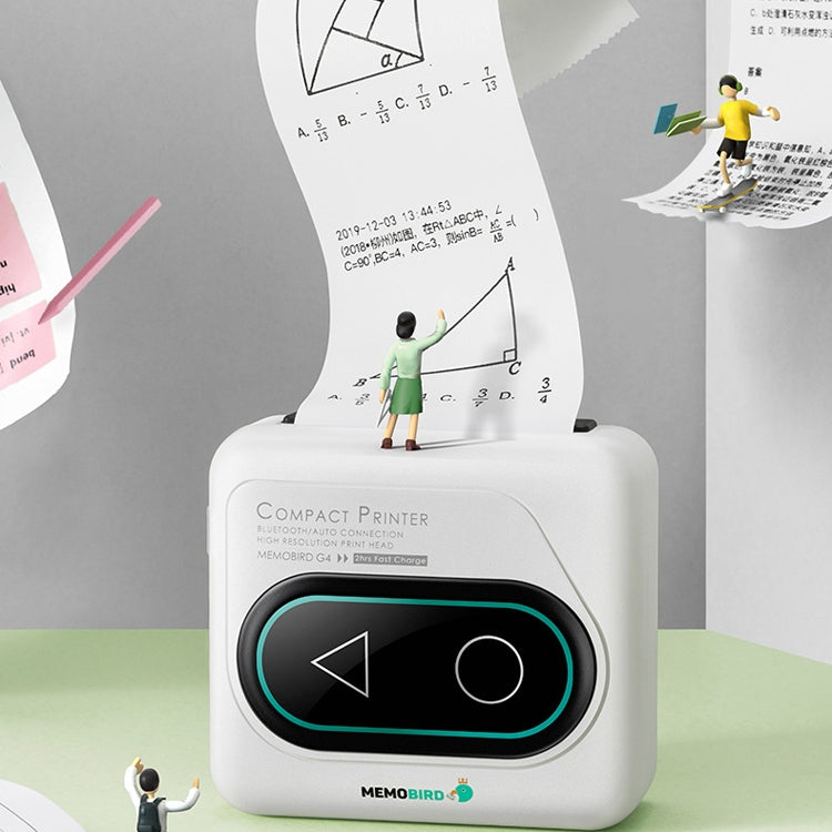 Memobird G4 Handheld Home Student Search Question Graffiti Notes Portable Bluetooth Thermal Printer(Peach Powder) - free shipping - PMC Jewellery - Order now!