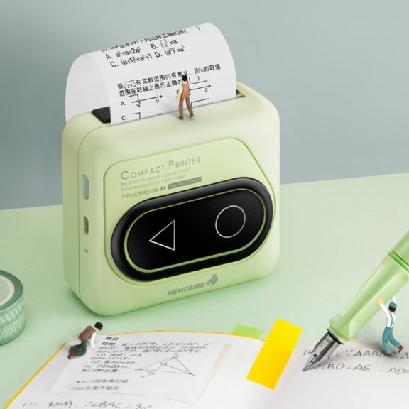 Memobird G4 Handheld Home Student Search Question Graffiti Notes Portable Bluetooth Thermal Printer(Avocado Green)