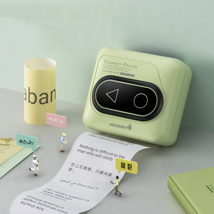 Memobird G4 Handheld Home Student Search Question Graffiti Notes Portable Bluetooth Thermal Printer(Peach Powder) - free shipping - PMC Jewellery - Order now!