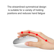 M103 1600DPI 5 Keys 2.4G Wireless Mouse Charging Ai Intelligent Voice Office Mouse, Support 28 Languages(Silver)