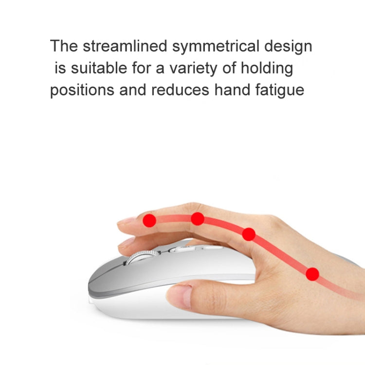 M103 1600DPI 5 Keys 2.4G Wireless Mouse Charging Ai Intelligent Voice Office Mouse, Support 28 Languages(Gray)