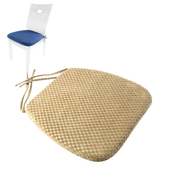 Memory Foam Thicken Stool Cushion Sofa Window Sill Bay Window Seat Cushion, Colour: Dot Bandage (Camel)