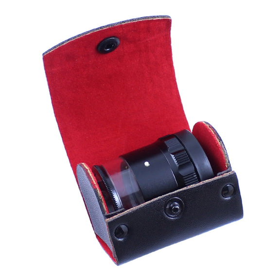 8 LED Lights 3 Groups Of Optical Glass HD With Scale 10 Times Magnifying Glass, Specification: Cross Scale Board
