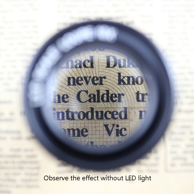 8 LED Lights 3 Groups Of Optical Glass HD With Scale 10 Times Magnifying Glass, Specification: Cross Scale Board