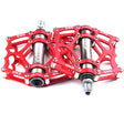 Bicycle Pedal Mountain Bike Aluminum Alloy Palin Pedal Non-Slip Bearing Pedal(901-2 Red) - free shipping - PMc TechLife - Order now!